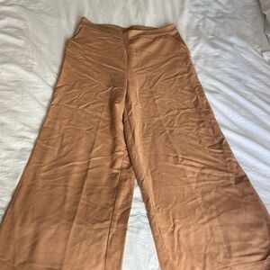 Amour Vert Camel Wide-Leg Pants